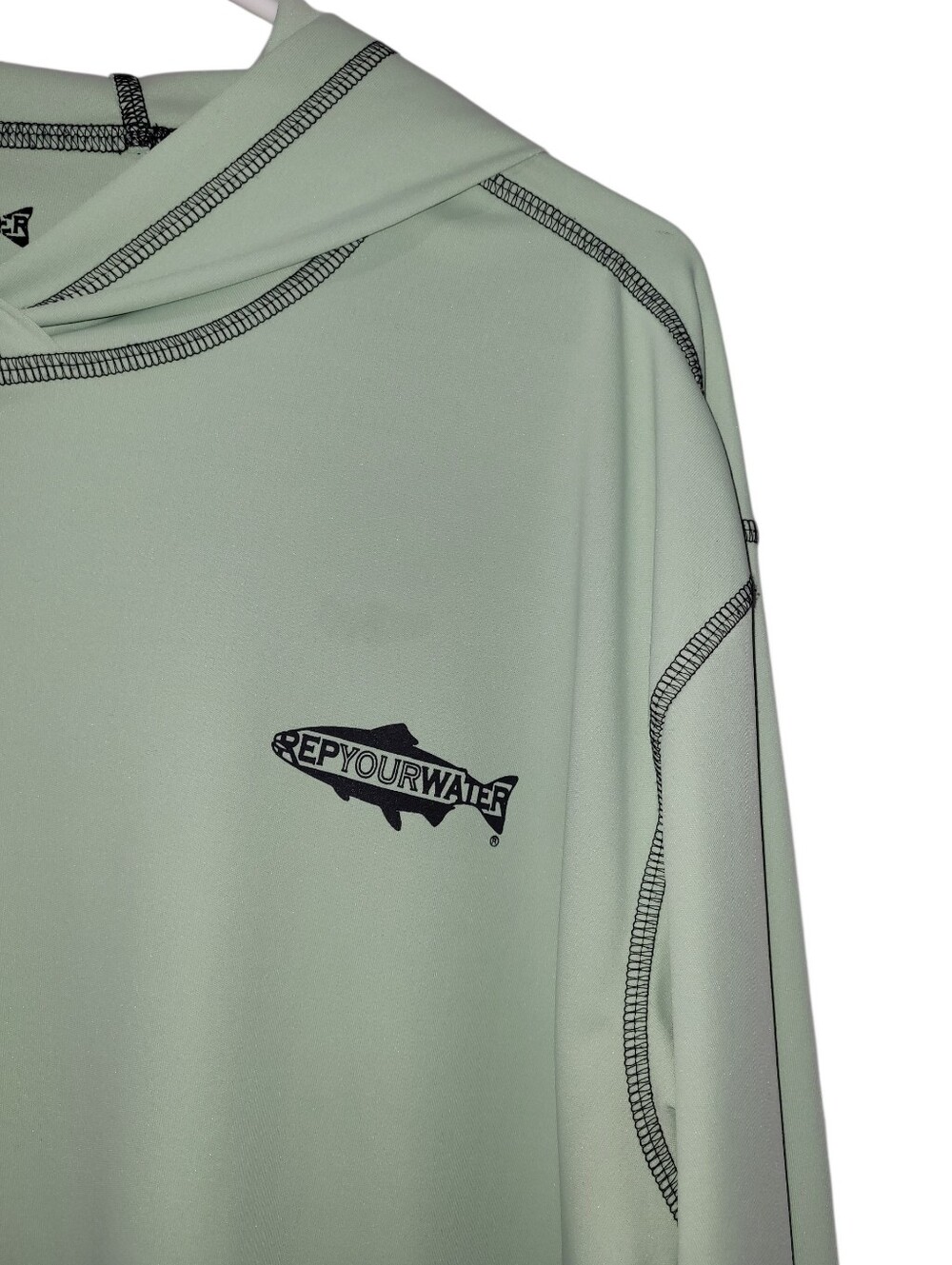 Rep Your Water Freshwater Fish Spine Sun Hoodie - Picture 3 of 7